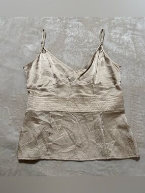 Tracy Reese Champagne Satin Camisole Tank